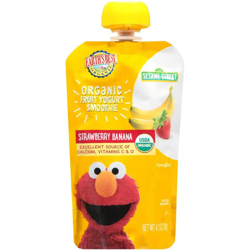 slide 3 of 4, Earth's Best Sesame Street Smoothie Variety Pack Baby Snacks - 33.6oz/8pk, 33.6 oz, 8 ct