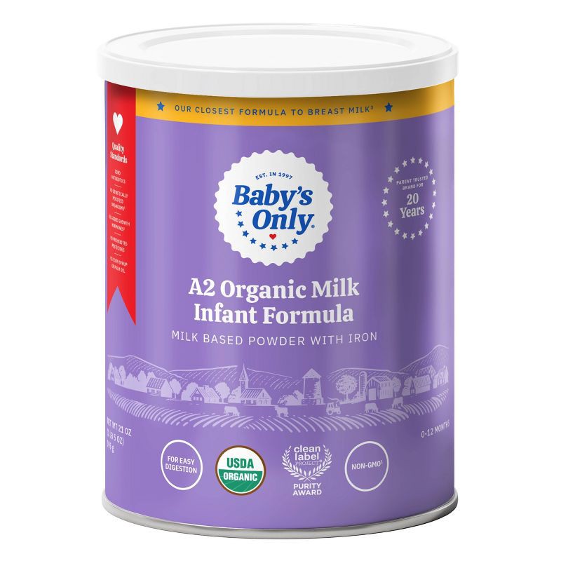 slide 1 of 11, Baby's Only A2 Organic Infant Formula Powder - 21oz, 21 oz