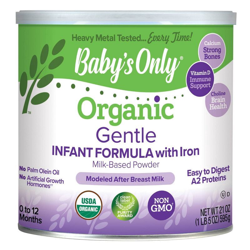 slide 1 of 11, Baby's Only A2 Organic Infant Formula Powder - 21oz, 21 oz