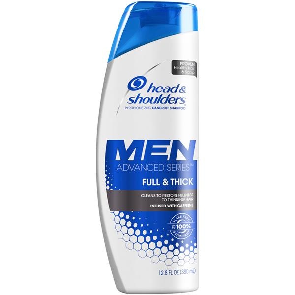 slide 1 of 1, Head & Shoulders Head And Shoulders Men Full And Thick Daily-Use Anti-Dandruff Shampoo, 12.8 fl oz