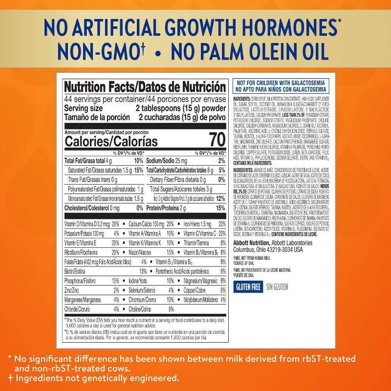 slide 5 of 10, Similac Total Care 360 Go & Grow Sensitive Non-GMO Powder Toddler Formula - 23.3oz, 23.3 oz