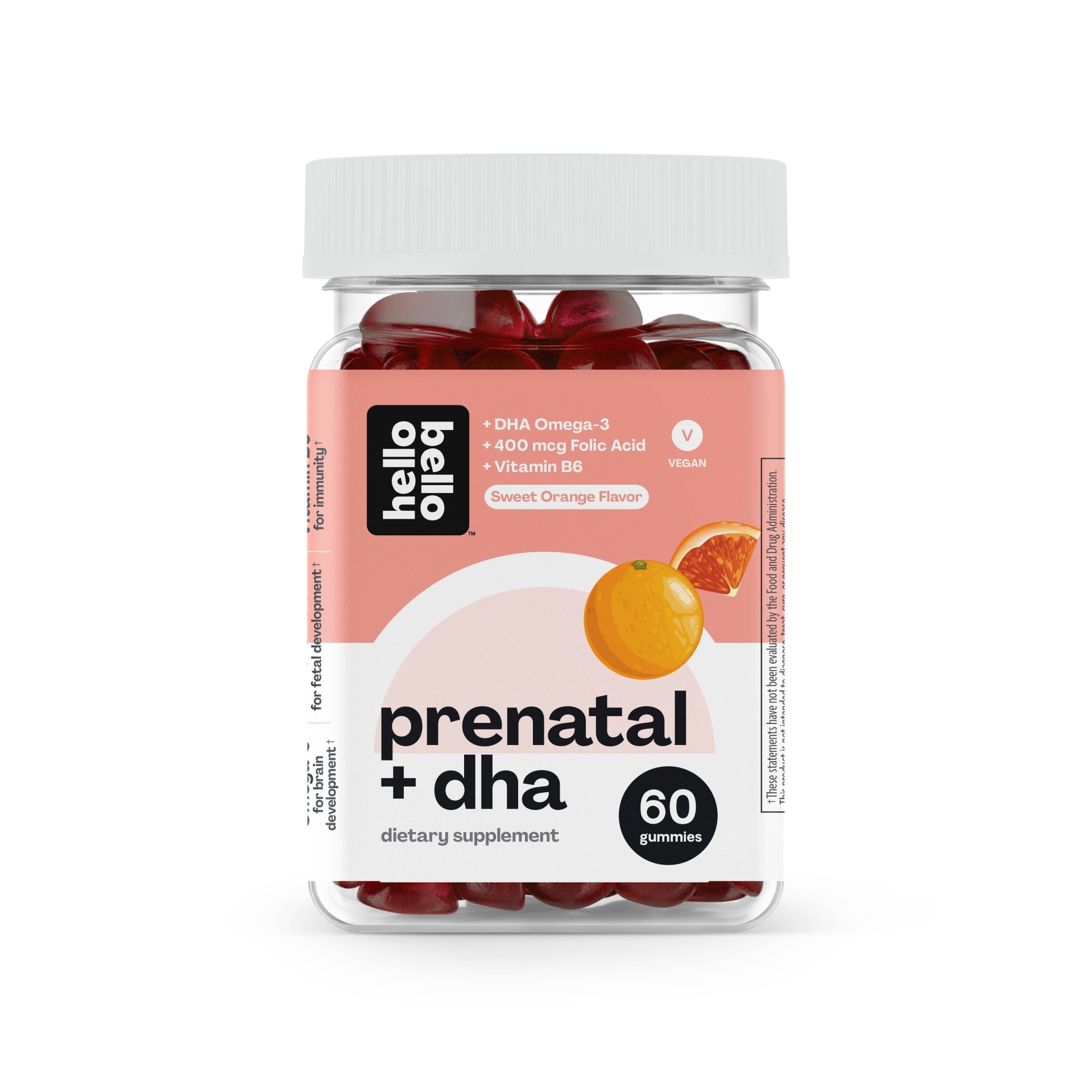 slide 1 of 5, Hello Bello Prenatal and DHA Gummies - 60ct, 60 ct