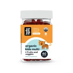 Hello Bello Organic Kids' Multivitamin Fruit and Veggie Vegan Gummies - 60ct