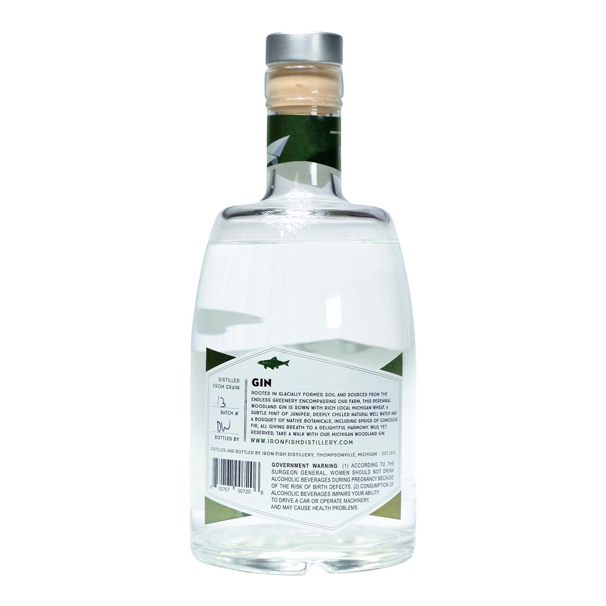 slide 2 of 2, Iron Fish Farm Woodland Gin, 750 ml
