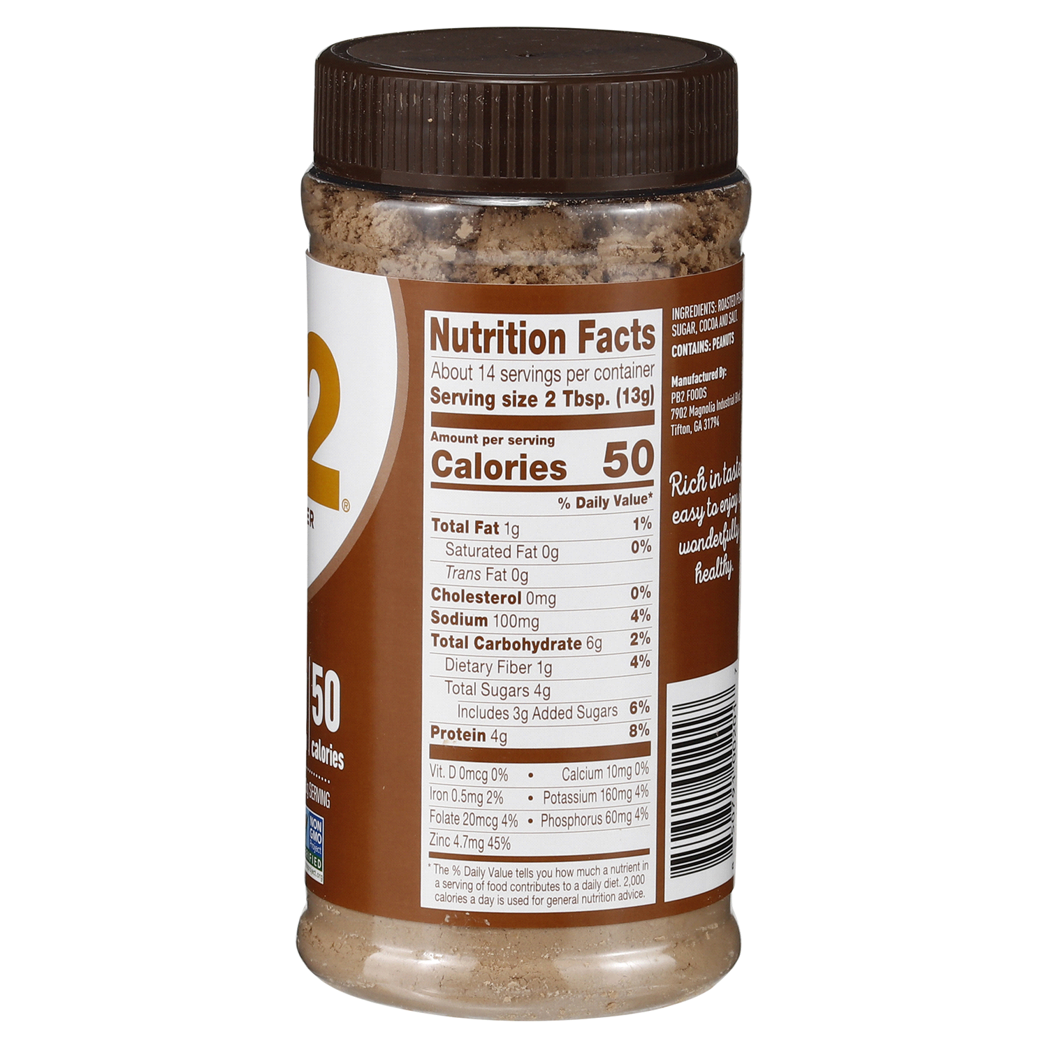 slide 2 of 2, PB2 Cocoa Peanut Powder 6.5 oz, 6.5 oz