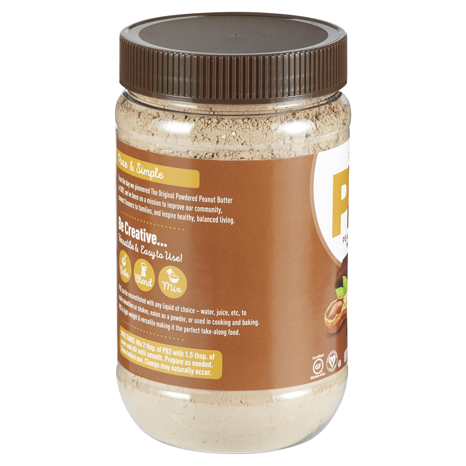 slide 2 of 5, PB2 Cocoa Peanut Powder 16 oz, 16 oz