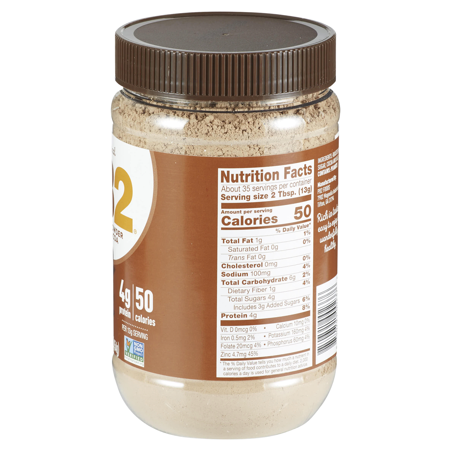 slide 3 of 5, PB2 Cocoa Peanut Powder 16 oz, 16 oz