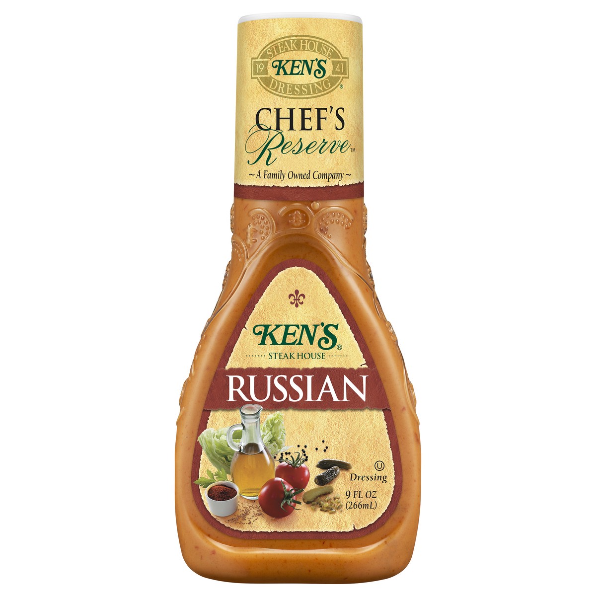 slide 6 of 10, Ken's Steak House Chef's Reserve Russian Dressing 9 oz, 9 oz