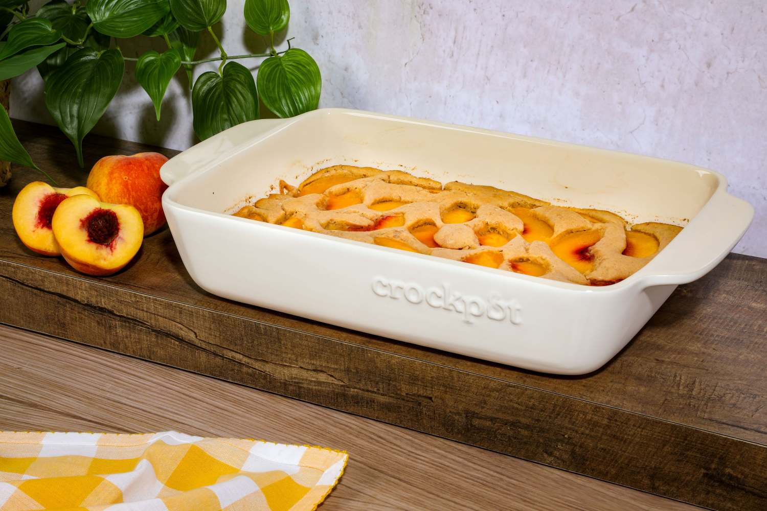 slide 2 of 2, Gibson Artisan Bakeware - White - Rectangle, 4 qt