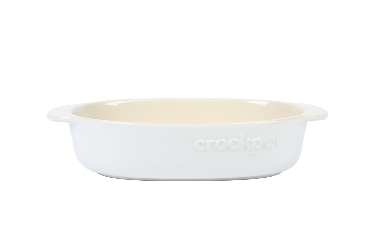 slide 1 of 1, CROCK POT Crock-pot Artisan 2.5 Qt. Bakeware Oval - White, 2.5 qt