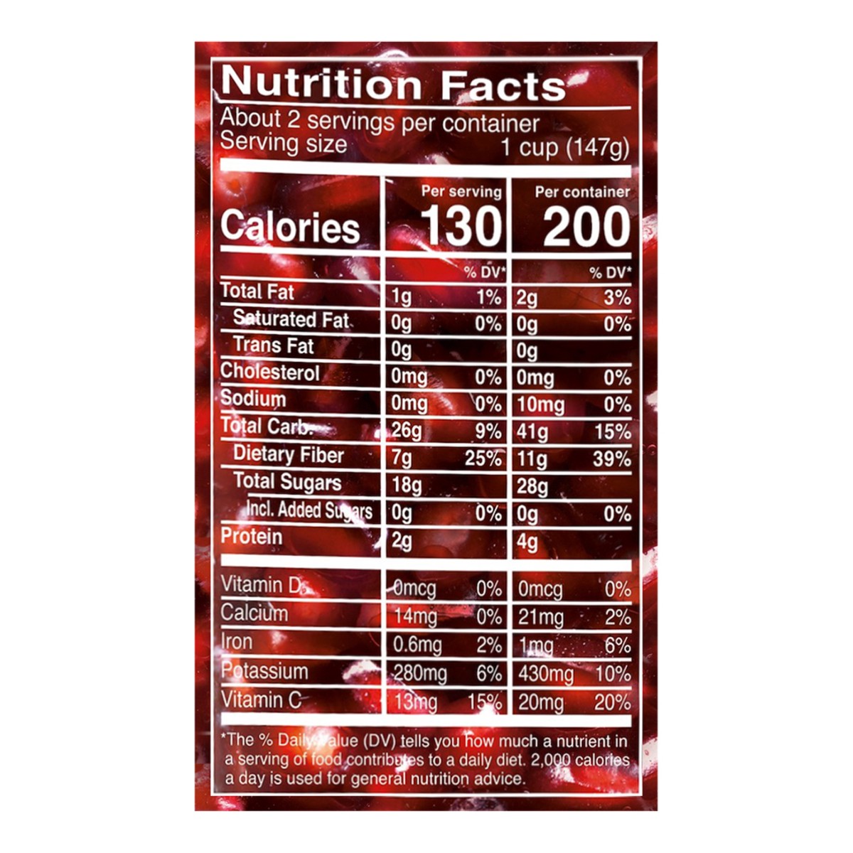 slide 7 of 8, POM Wonderful Pomegranate Arils, Ready to Eat Pomegranate Seeds, 8 Ounce, 8 oz