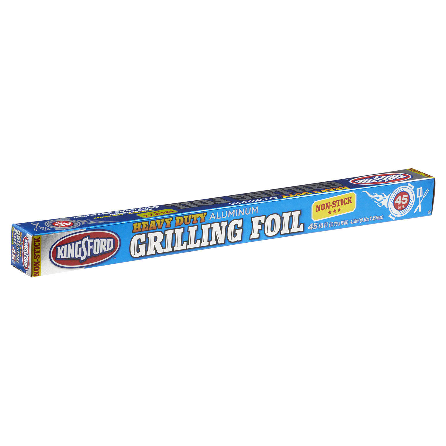slide 2 of 3, Kingsford Heavy Duty Aluminum Grilling Foil, 45 sq ft, 1 ct