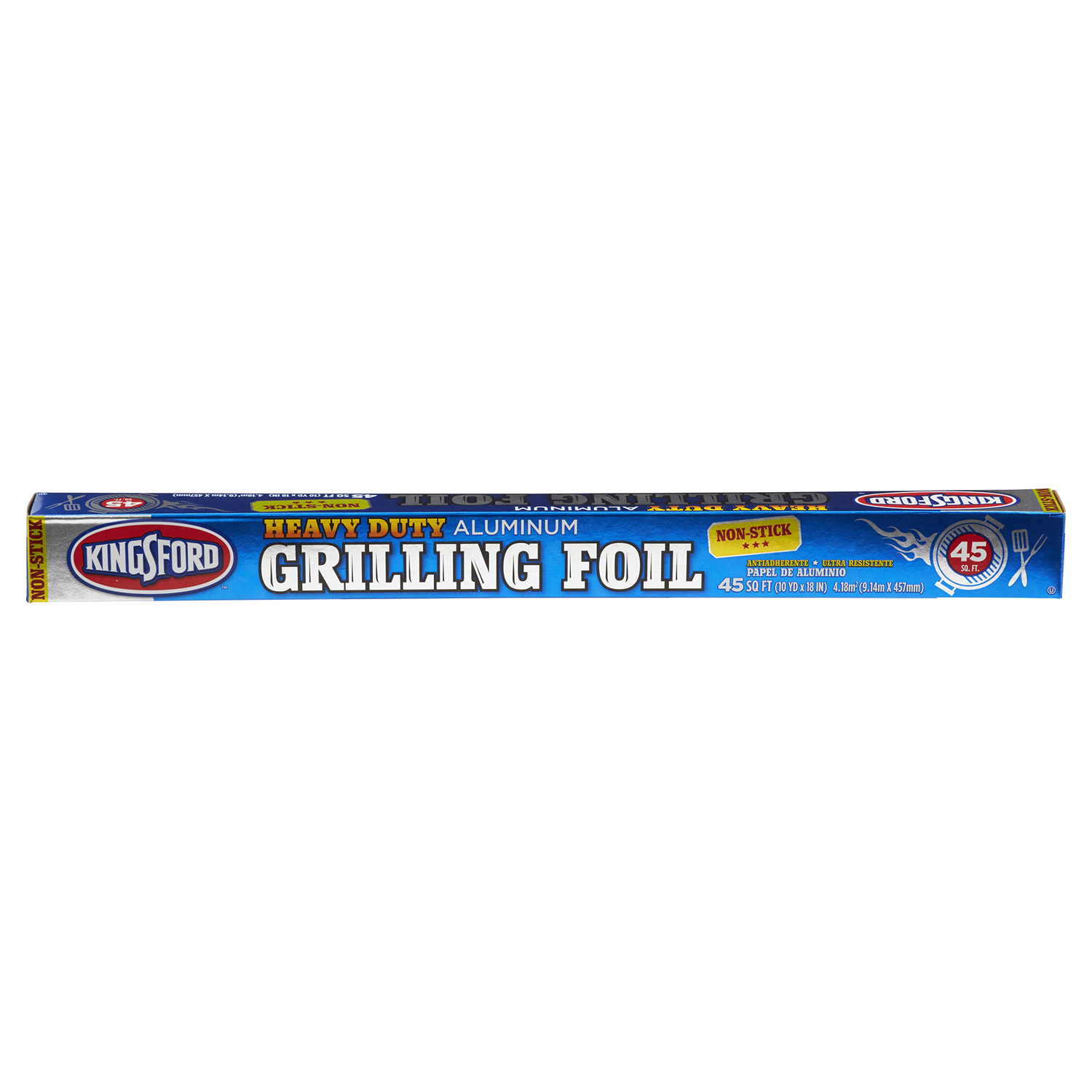 slide 3 of 3, Kingsford Heavy Duty Aluminum Grilling Foil, 45 sq ft, 1 ct