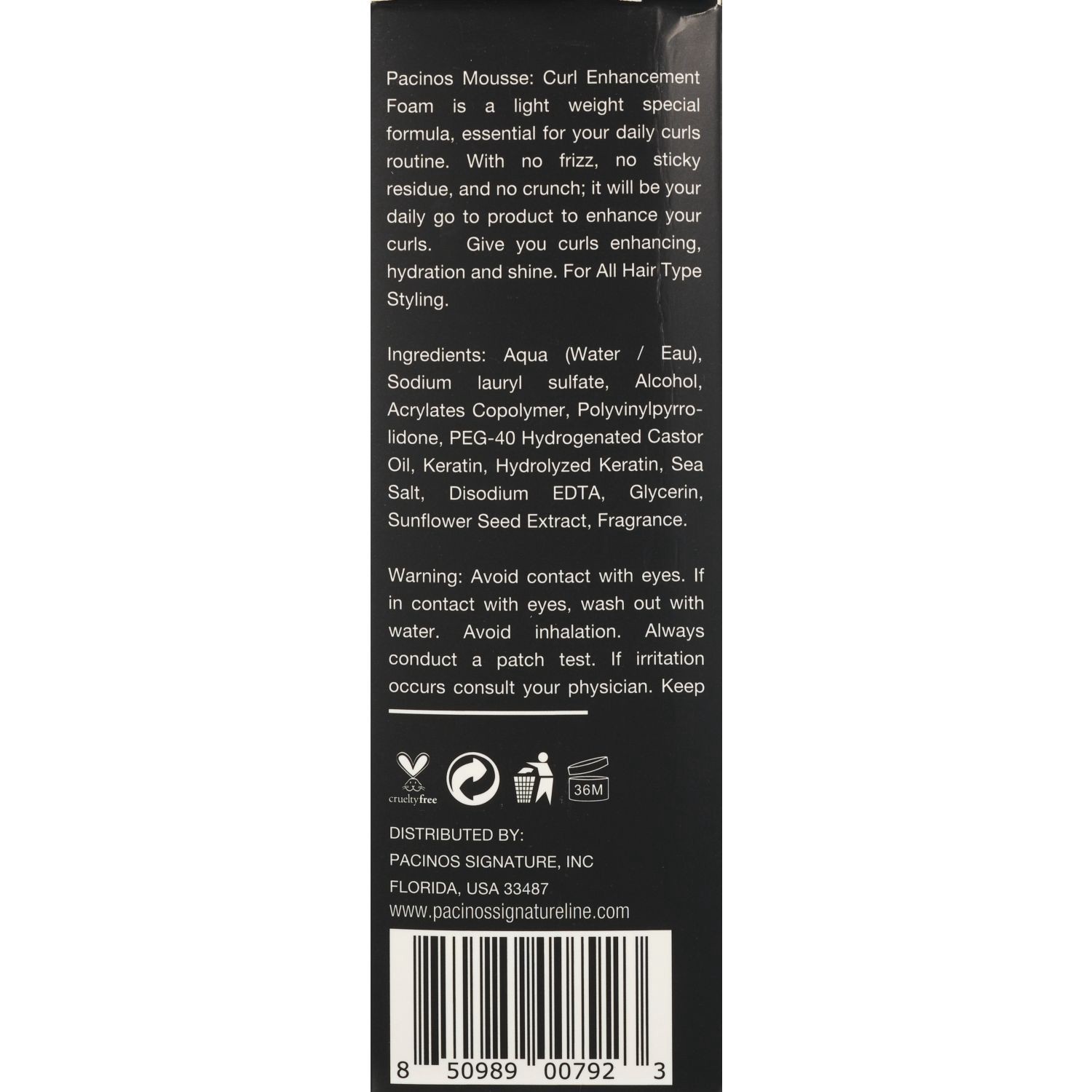 slide 4 of 4, Pacinos Curling Mousse 3.38 Oz, 3.38 oz