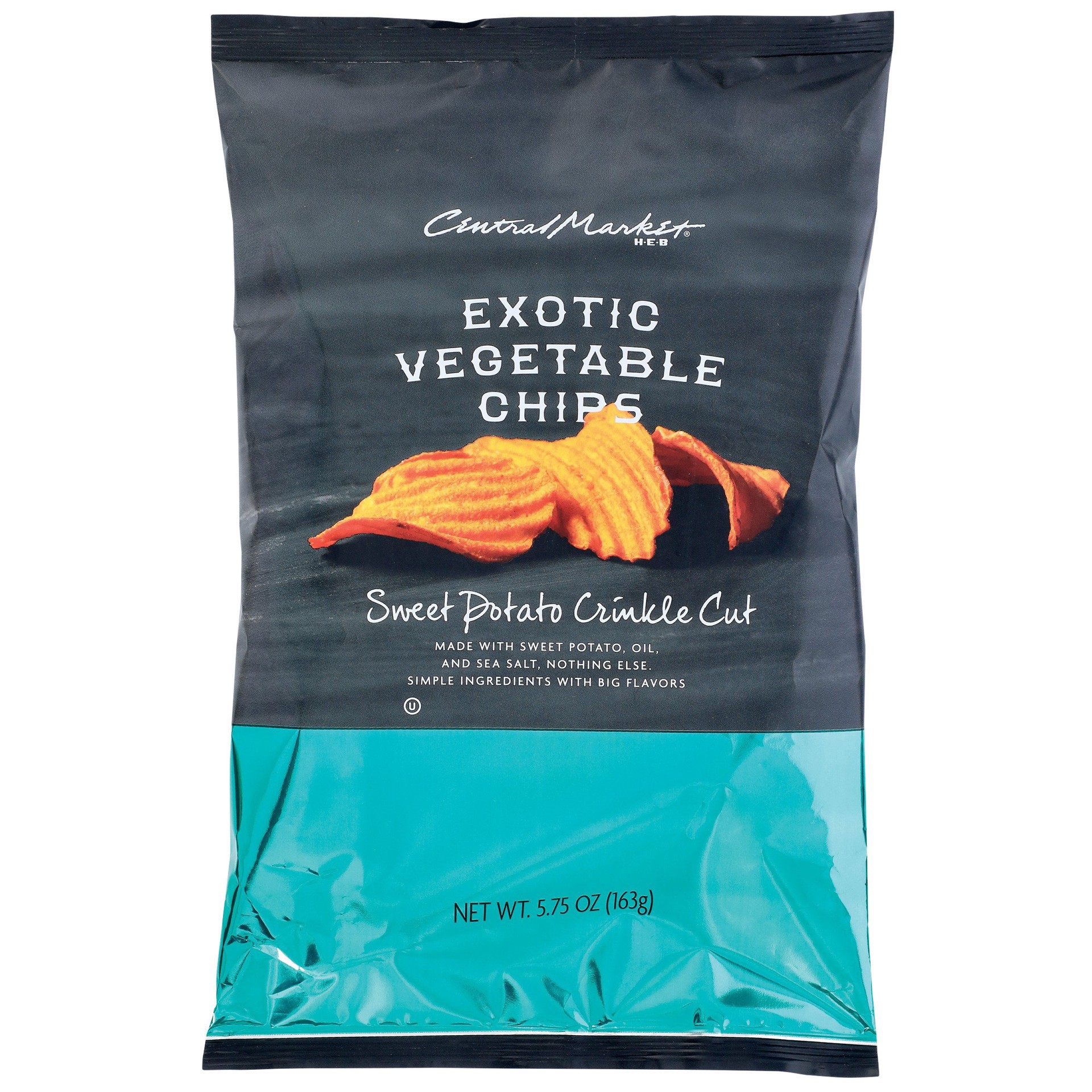 slide 1 of 1, Central Market Exotic Sweet Potato Crinkle Cut Vegetable Chips, 5.75 oz