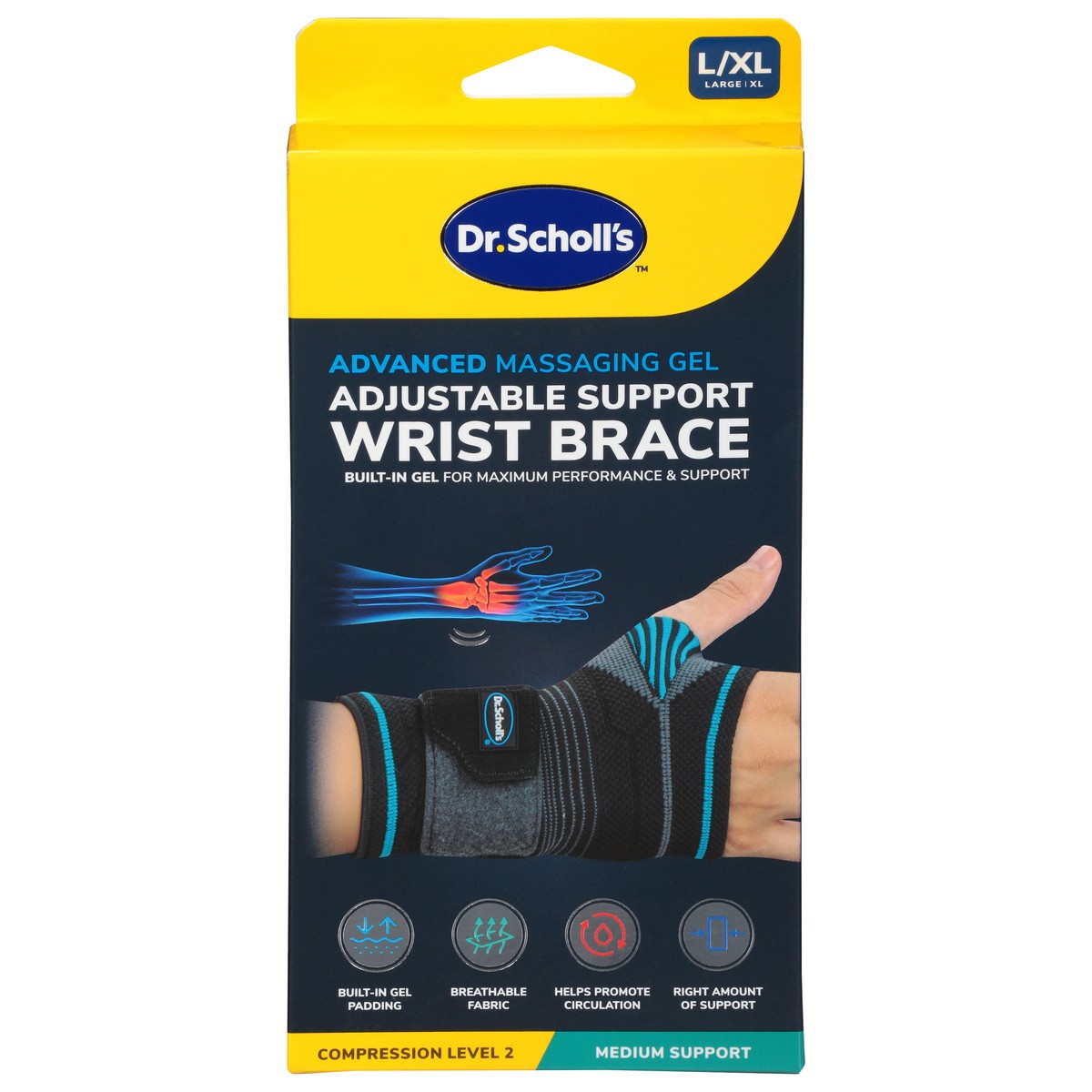 slide 6 of 11, Dr. Scholl's L/XL Wrist Brace 1 ea, 1 ct