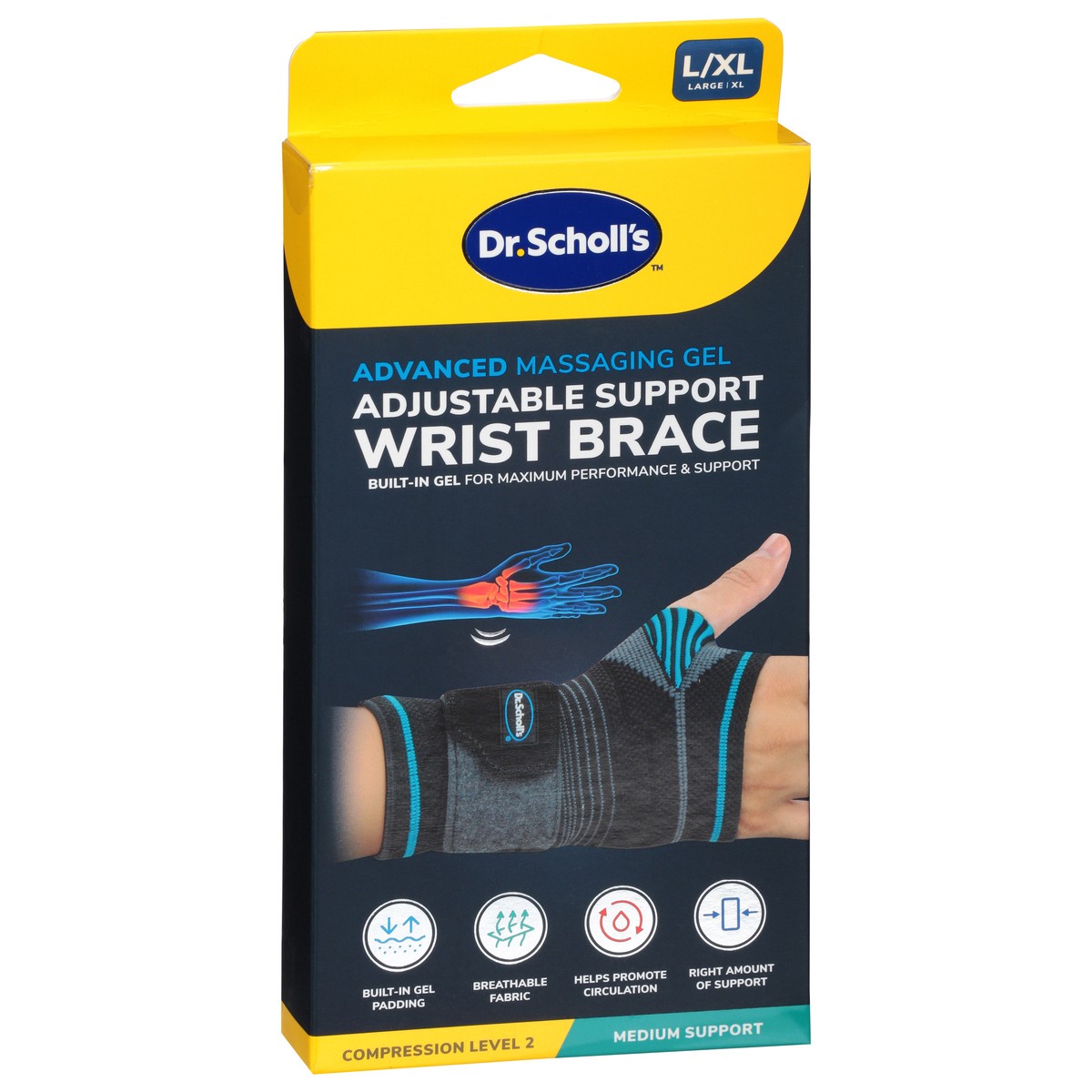 slide 2 of 11, Dr. Scholl's L/XL Wrist Brace 1 ea, 1 ct