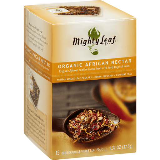 slide 3 of 8, Mighty Leaf Organic African Nectar Herbal Tea, 15 ct