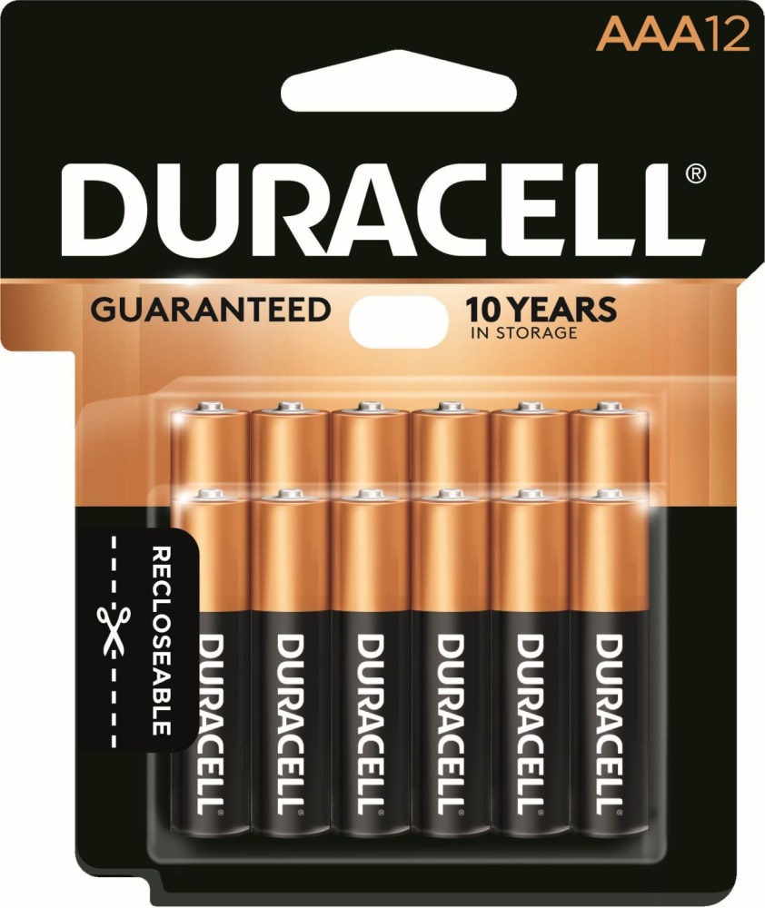 slide 1 of 1, Duracell Coppertop Aaa Alkaline Batteries, 12 ct