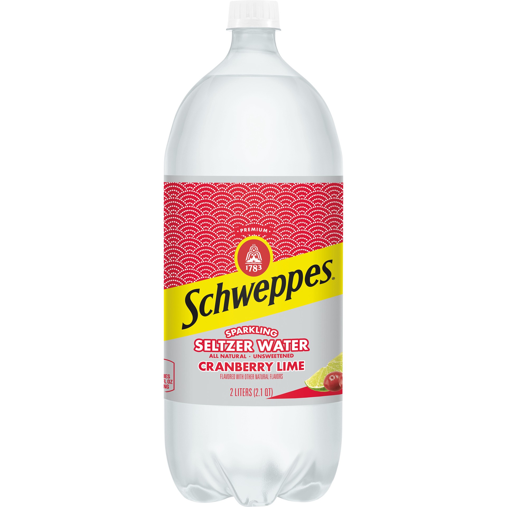 slide 1 of 3, Schweppes Cranberry Lime Sparkling Seltzer Water- 2 liter, 2 liter