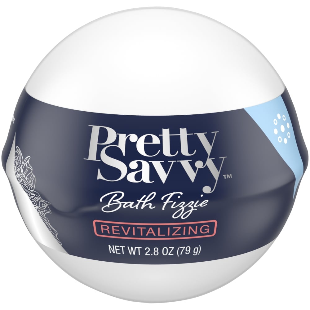 slide 1 of 1, Pretty Savvy Revitalizing Bath Fizzie, 2.8 oz