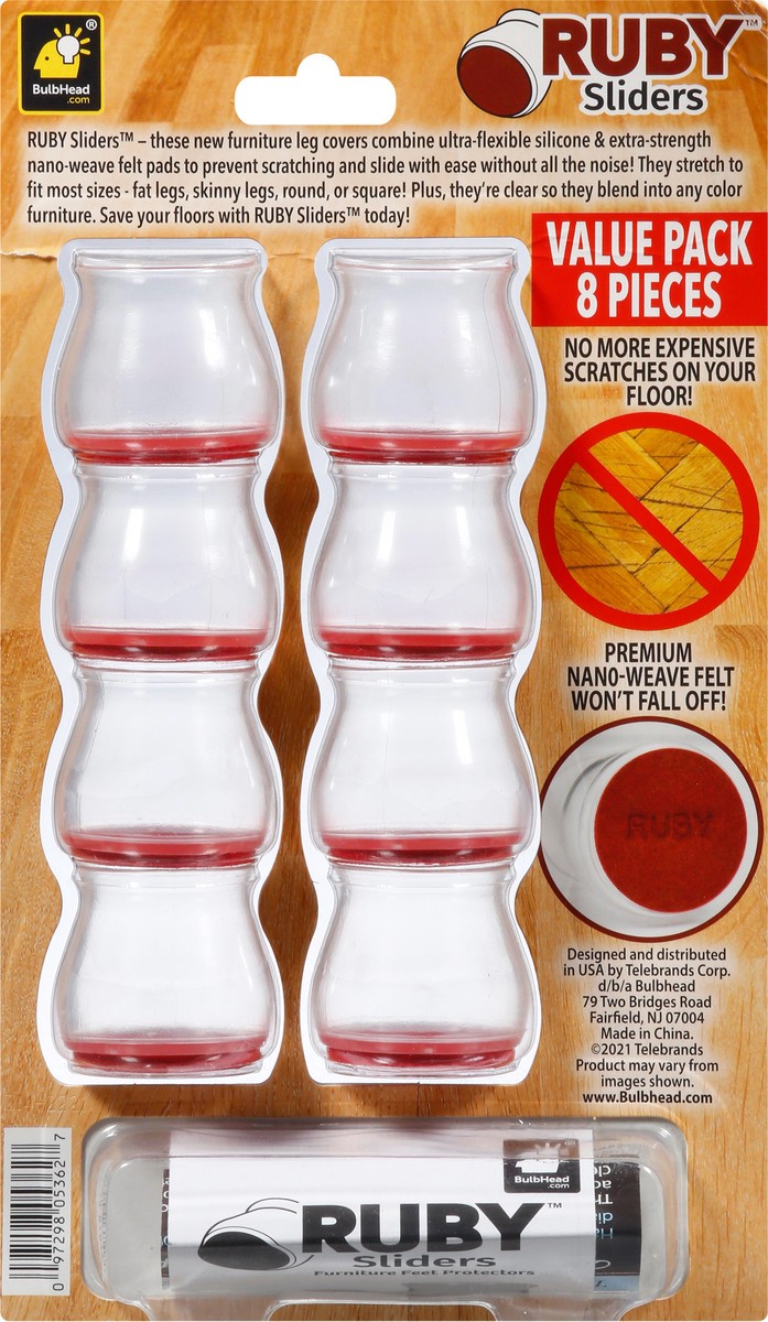 slide 3 of 10, BulbHead Value Pack 8 Pieces Ruby Sliders 8 Sliders 8 ea, 8 ct