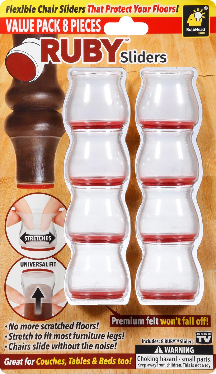 slide 2 of 10, BulbHead Value Pack 8 Pieces Ruby Sliders 8 Sliders 8 ea, 8 ct