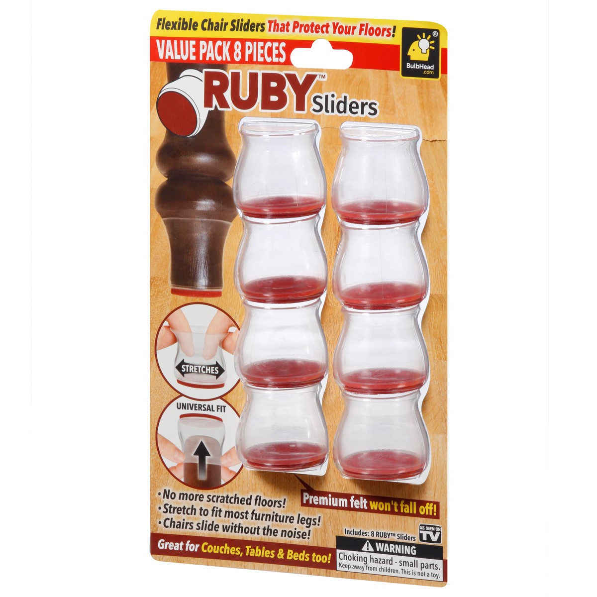 slide 8 of 10, BulbHead Value Pack 8 Pieces Ruby Sliders 8 Sliders 8 ea, 8 ct