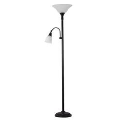 ROOM & RETREAT Rr Floor Lamp W/reading Light Ant Brnz 72