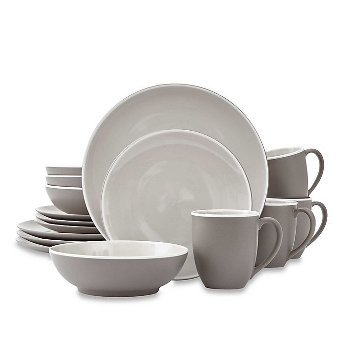 slide 1 of 1, Noritake ColorTrio Coupe Dinnerware Set - Clay, 16 ct