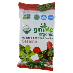 gimMe Organic Roasted Toasted Sesame Seaweed Snacks 0.35 oz