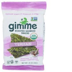 gimme Seaweed Organic Premium Roasted Seaweed Snack, Teriyaki- 0.35 oz