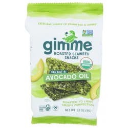 gimme Seaweed Organic Premium Roasted Seaweed Snack, Avocado & Sea Salt- 0.32 oz