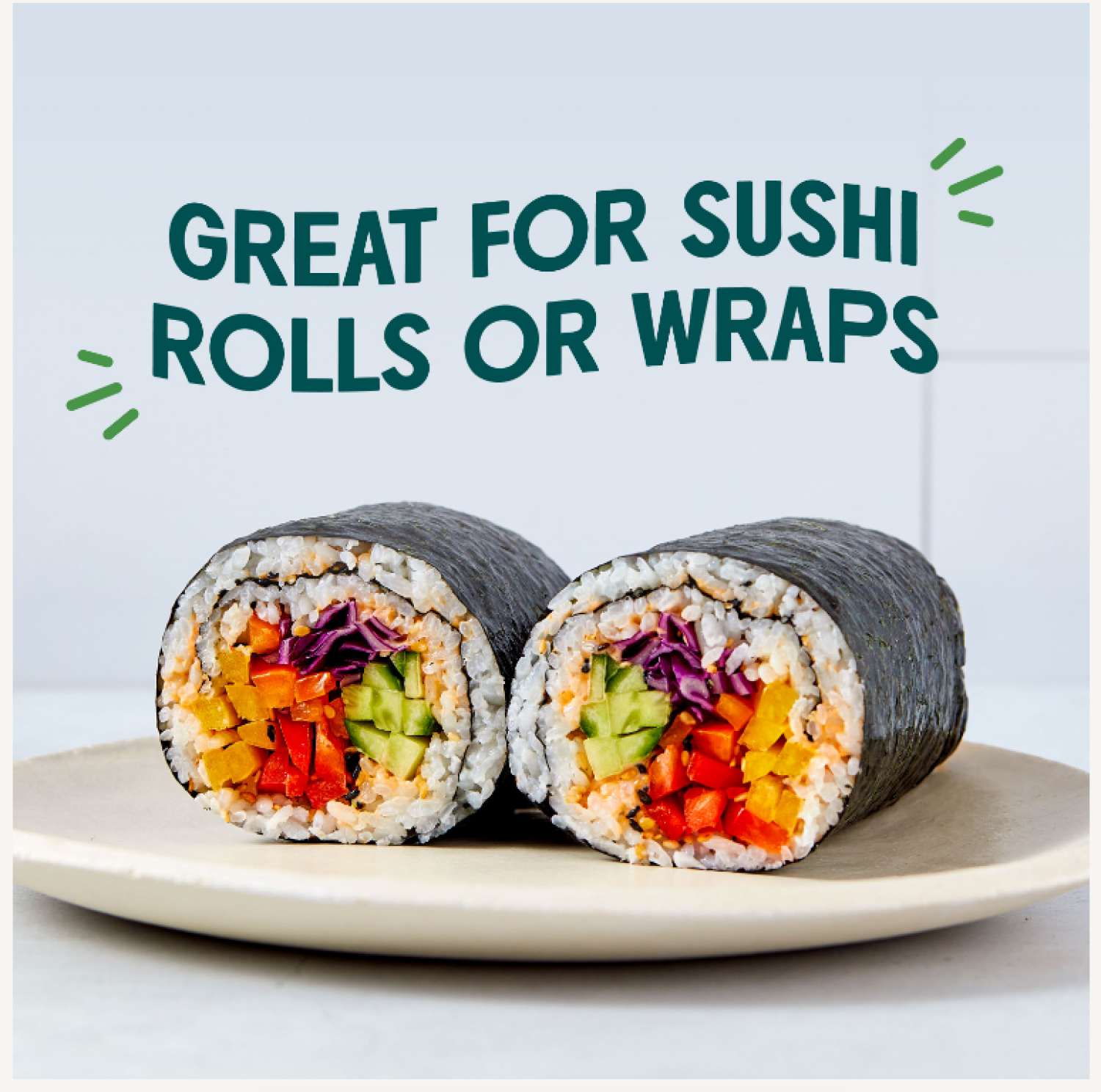 slide 2 of 2, gimMe Sushi Nori Organic Seaweed Wraps 0.81 oz, 0.81 oz