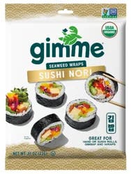 Gimme Organic Roasted Seaweed Sushi Nori 0.81 oz