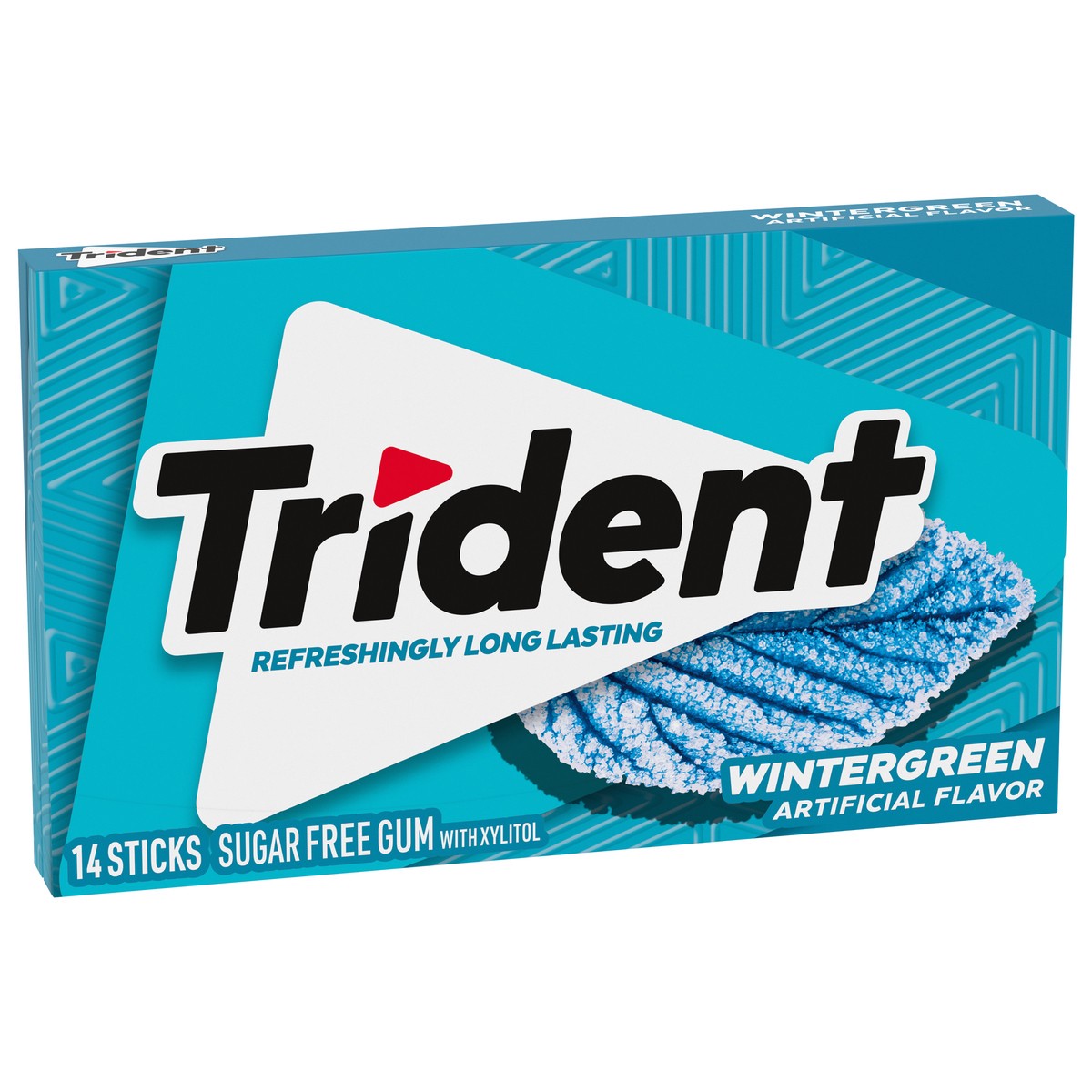 slide 8 of 9, Trident Wintergreen Gum Sugar Free Gum, 14 Piece Pack, 0.94 oz