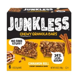 Junkless Cinnamon Roll Chewy Granola Bars