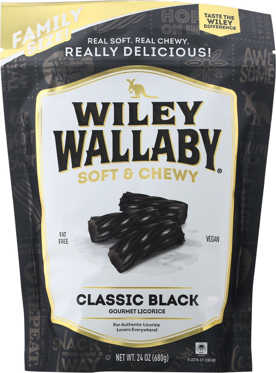 slide 11 of 13, Wiley Wallaby Soft & Chewy Classic Black Gourmet Licorice, 24 oz