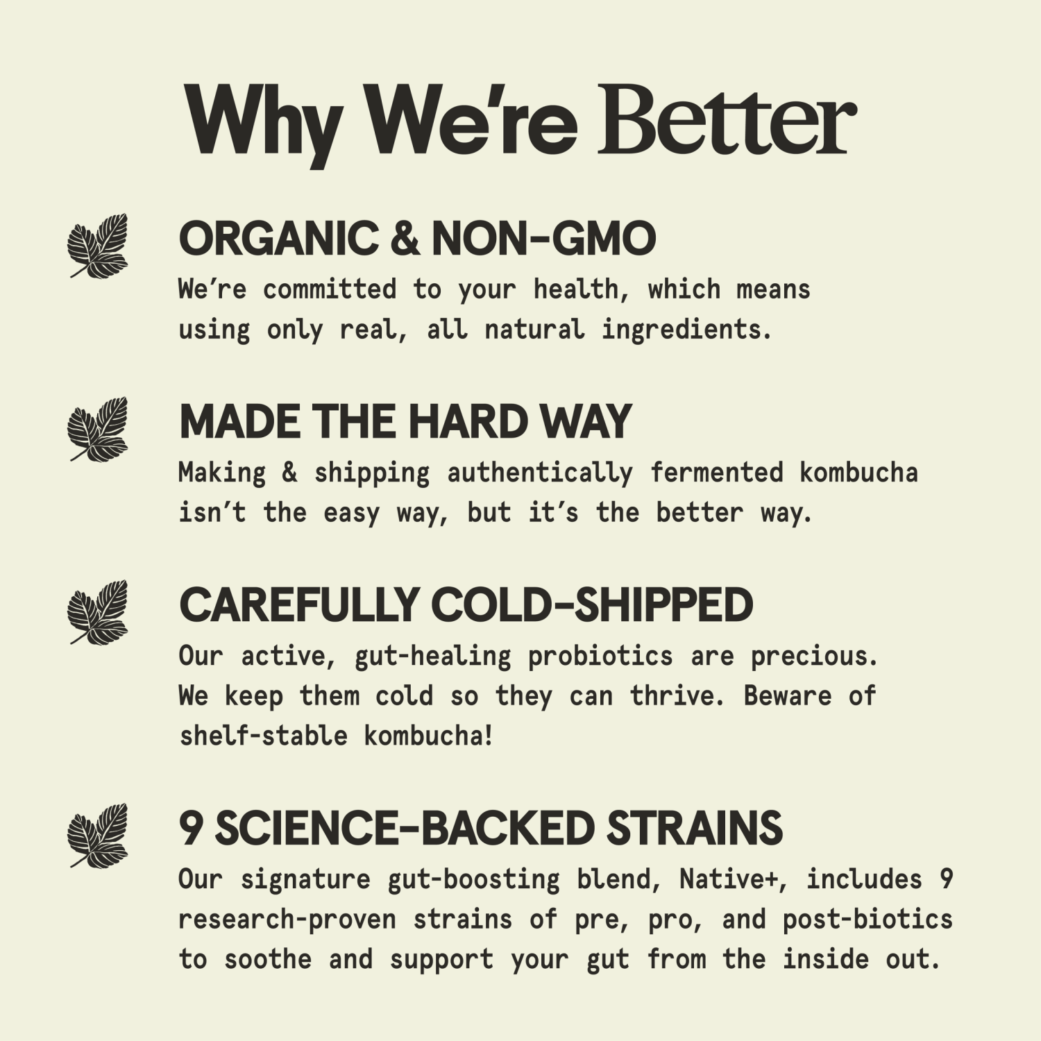 slide 6 of 6, Better Booch Kombucha Sparking Probiotic Drink Ginger Boost, 12 fl oz