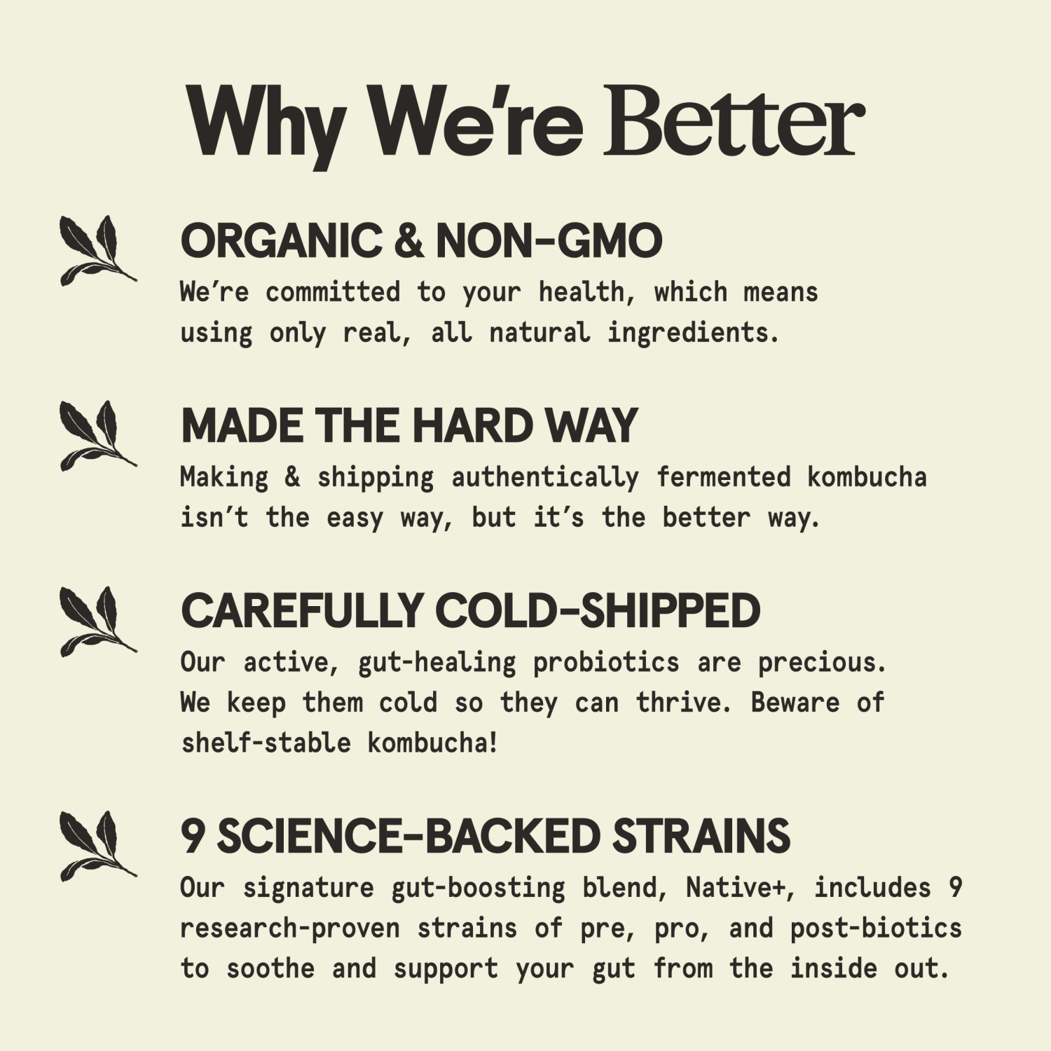 slide 6 of 6, Better Booch Kombucha Sparking Probiotic Drink Citrus Sunrise, 12 fl oz