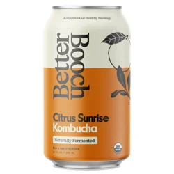 Better Booch Kombucha Sparking Probiotic Drink Citrus Sunrise