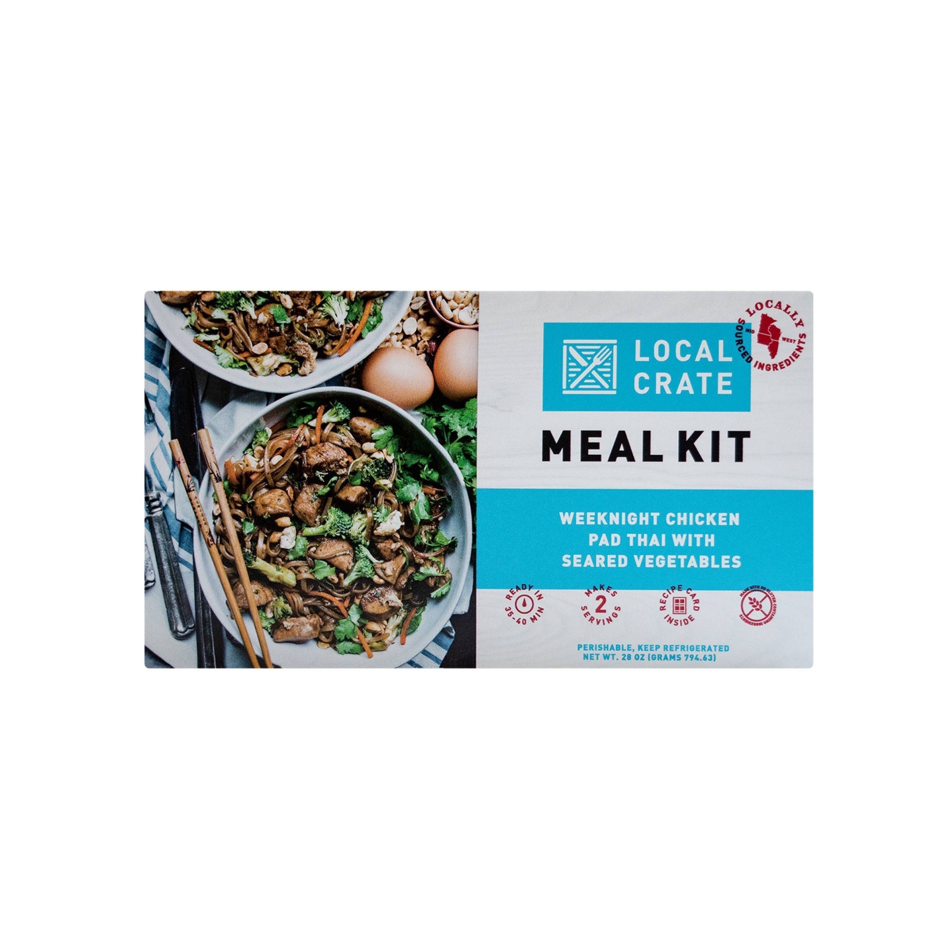 slide 1 of 4, Local Crate Chicken Pad Thai Meal Kit, Serves, 2 x 28 oz