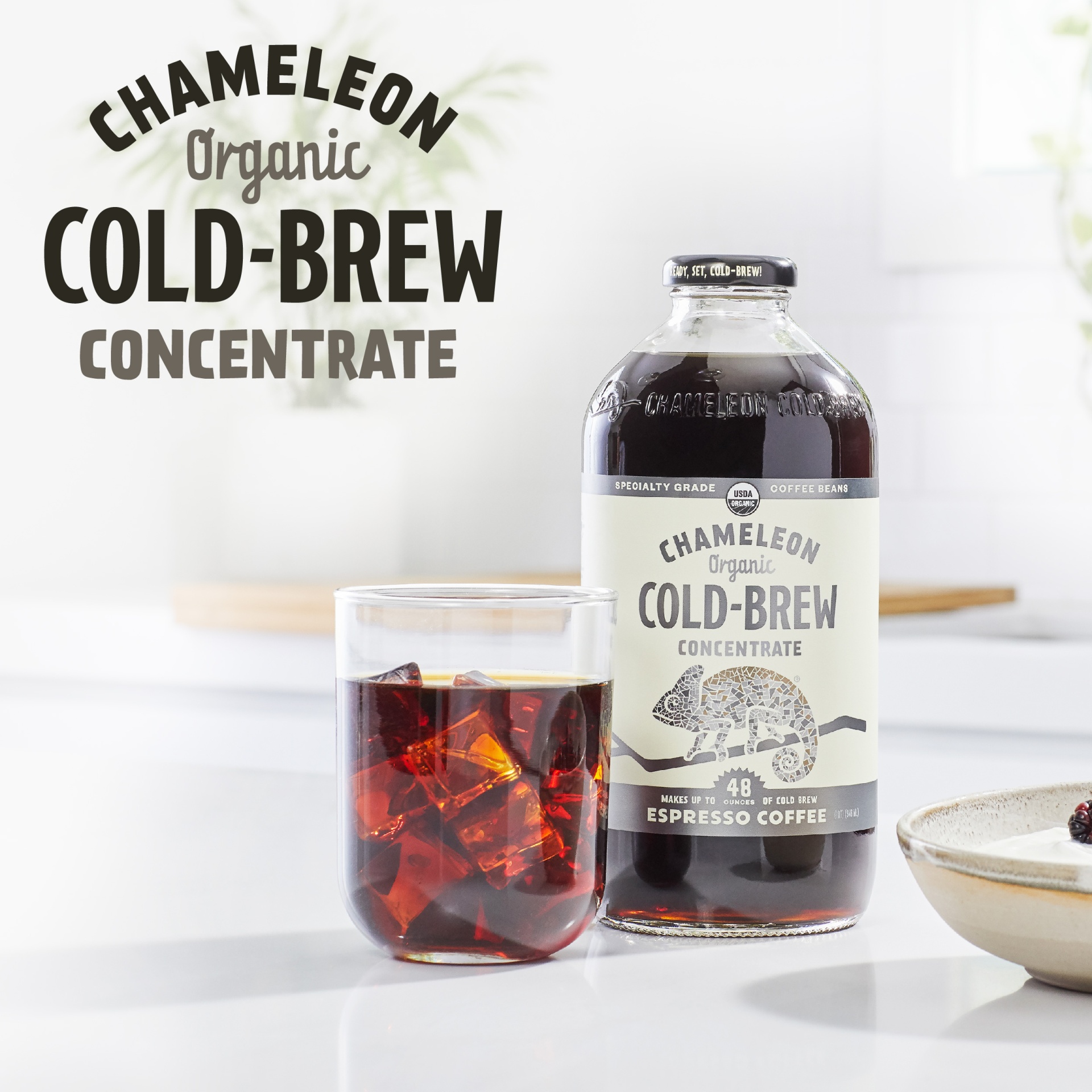 slide 6 of 6, CHAMELEON COLD-BREW Organic Espresso Coffee Concentrate 32 fl. oz. Bottle, 32 fl oz