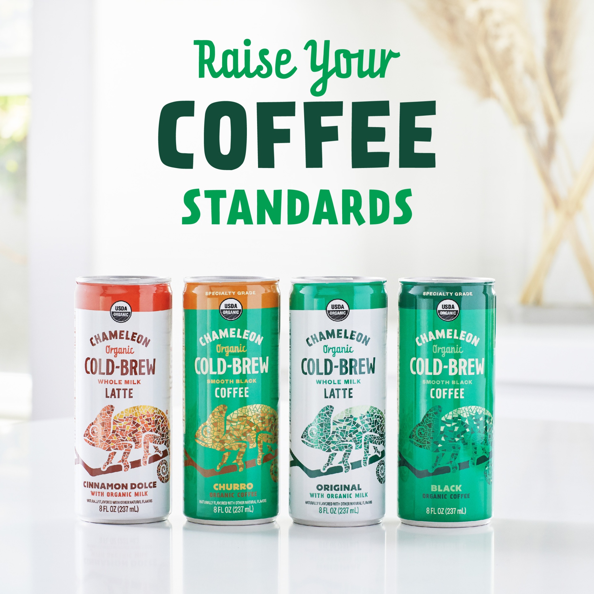 slide 4 of 6, CHAMELEON COLD-BREW Organic Lightly Sweetened Vanilla Coffee 10 fl. oz. Bottle, 10 fl oz