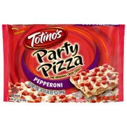Totino's Party Pizza, Pepperoni, Frozen Pizza, Game Day Football Snacks, 10.2 oz