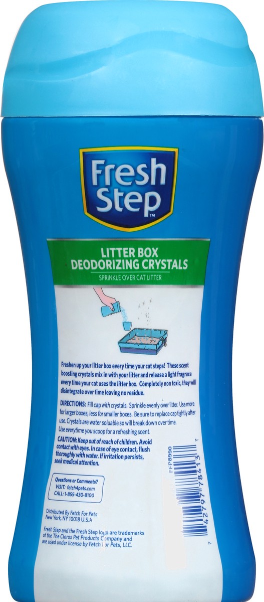 slide 9 of 9, Fresh Step Fresh Scent Litter Box Deodorizing Crystals 15 oz, 15 oz