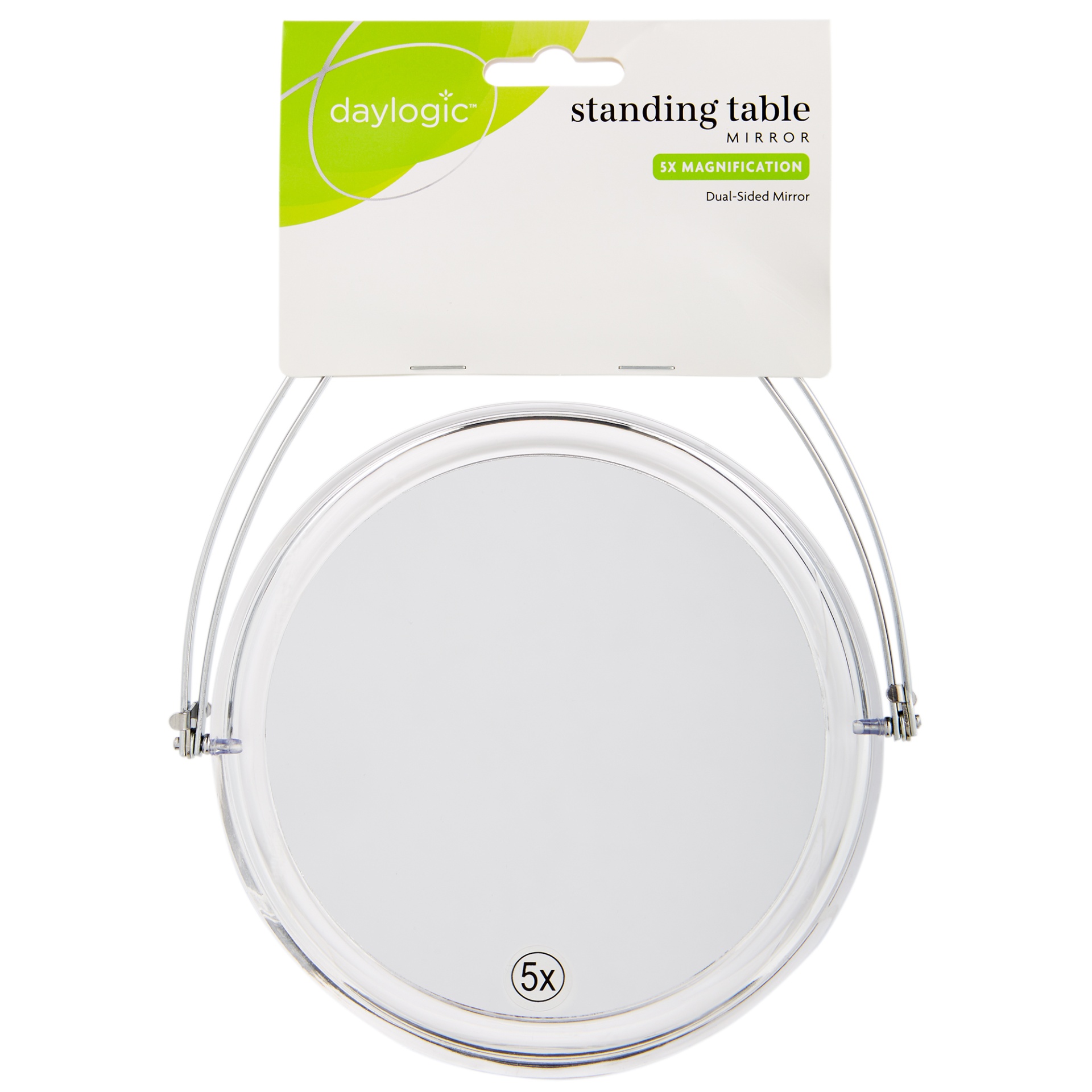 slide 1 of 1, Daylogic Standing Table Mirror, 5X Magnification, 1 ct