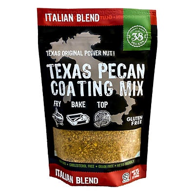 slide 1 of 1, 38 Pecans Texas Pecan Italian Blend Coating Mix, 8 oz