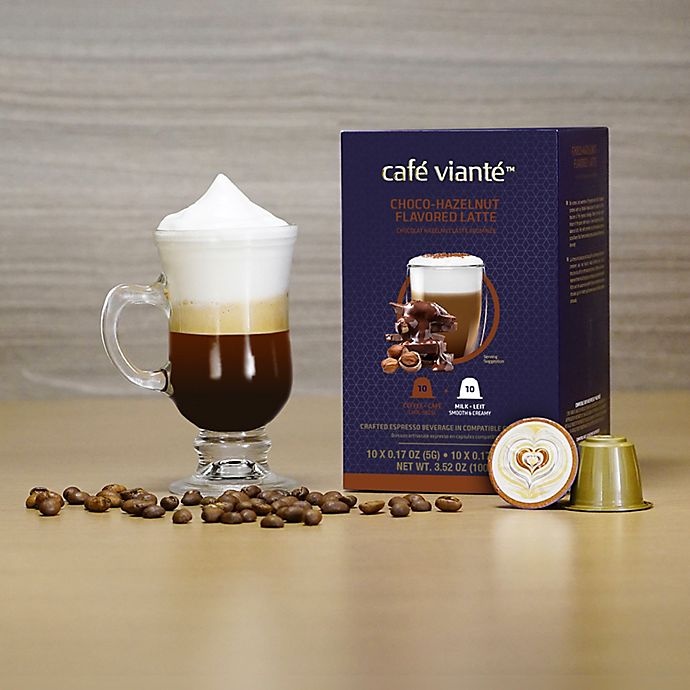 slide 4 of 5, Café Vianté Chocolate Hazelnut Latte Capsules, 20 ct