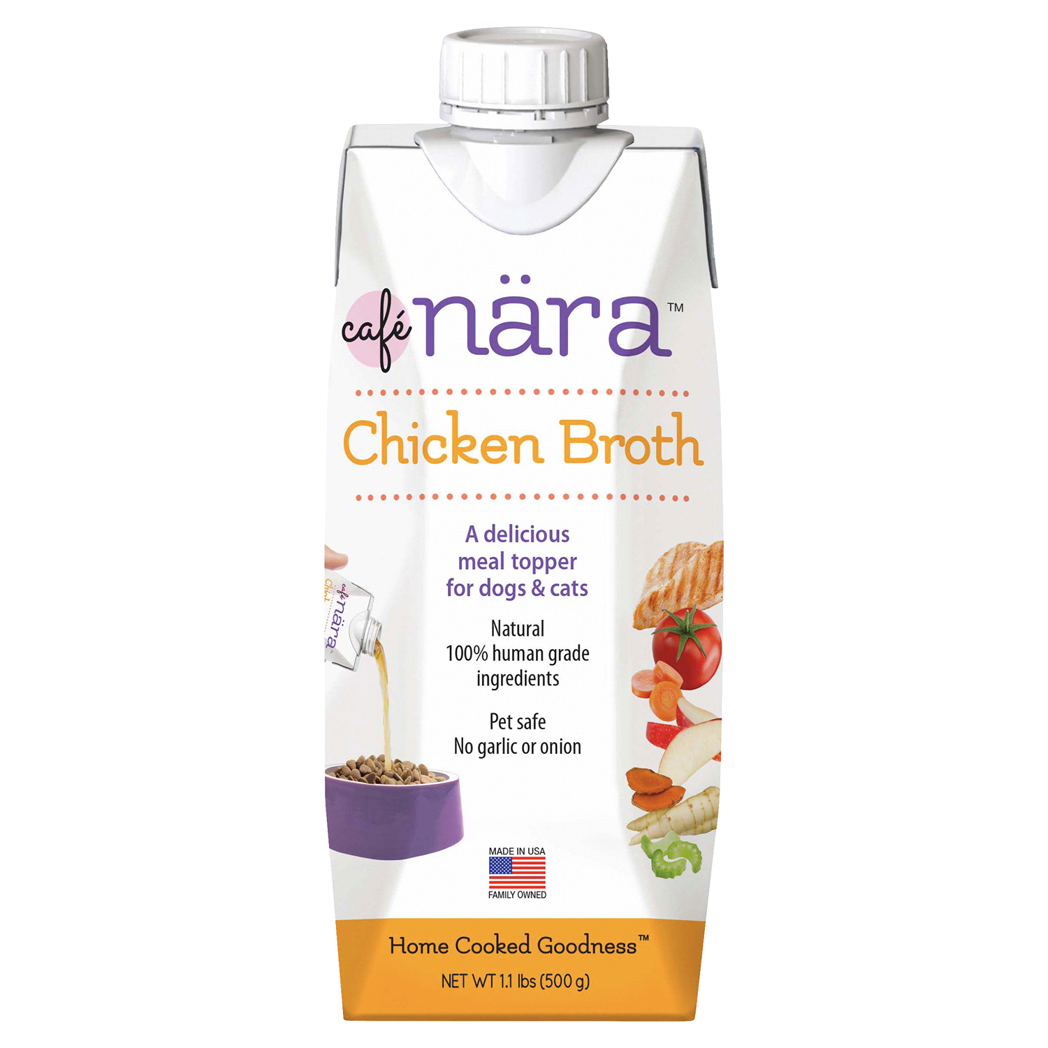 slide 1 of 2, CAFE NARA Café Nara Dog & Cat Wet Chicken Broth, 17.6 oz